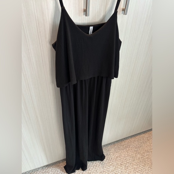 Zenana Black Spaghetti Strap Sleeveless Maxi Dress Size 1X - Picture 6 of 13